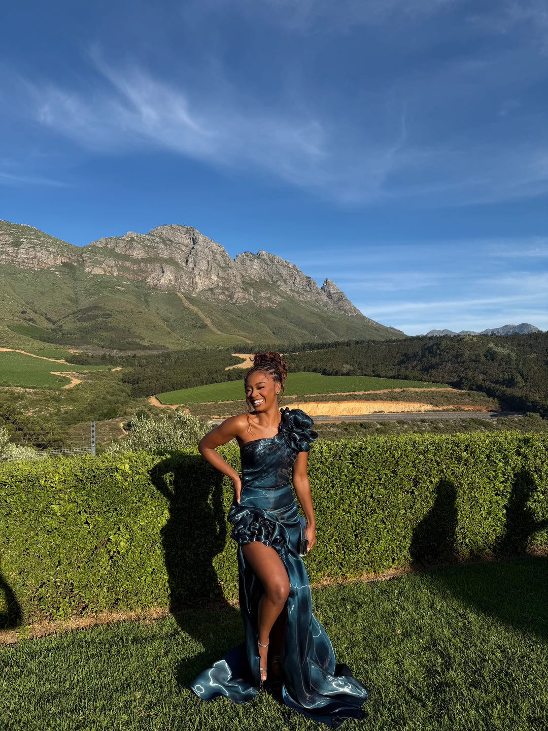 Midnight Cascade Gown